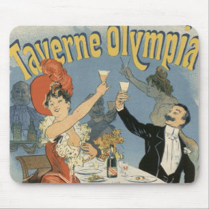 Tapis De Souris Art Nouveau vintage, Restaurant Taverne Olympia