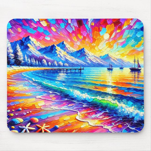 Tapis De Souris Art Océan (Devant)