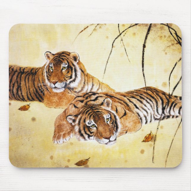 Tapis De Souris Art pelucheux chinois frais de coucher du soleil (Devant)