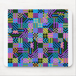 Tapis De Souris Art populaire tribal - Bleu