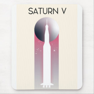 Tapis De Souris Art spatial Apollo Saturn V