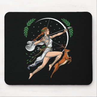 Tapis De Souris Artémis Déesse Grecque De La Chasse Grèce Ancienne