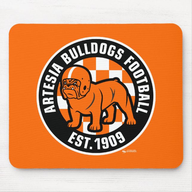 Tapis De Souris Artesia Bulldogs Football Est. Mousepad 1909 (Devant)