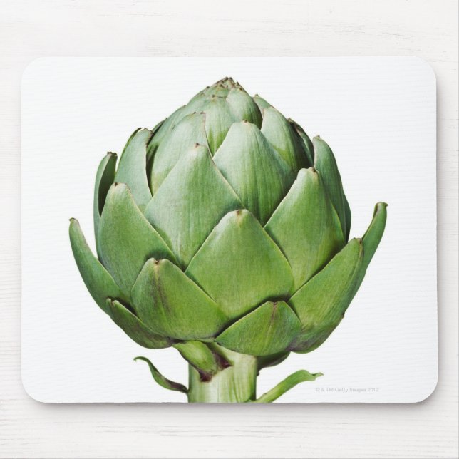 Tapis De Souris Artichoke du Globe sur un Arrière - plan blanc cou (Devant)