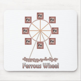 Tapis De Souris Article ferreux de chimie de fer de roue