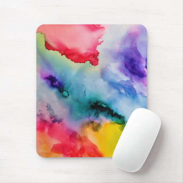 Tapis De Souris Artisan Creative Splashes de l'aquarelle (Avec souris)