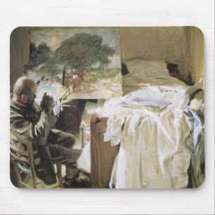 Tapis De Souris Artiste dans son studio par John Singer Sargent