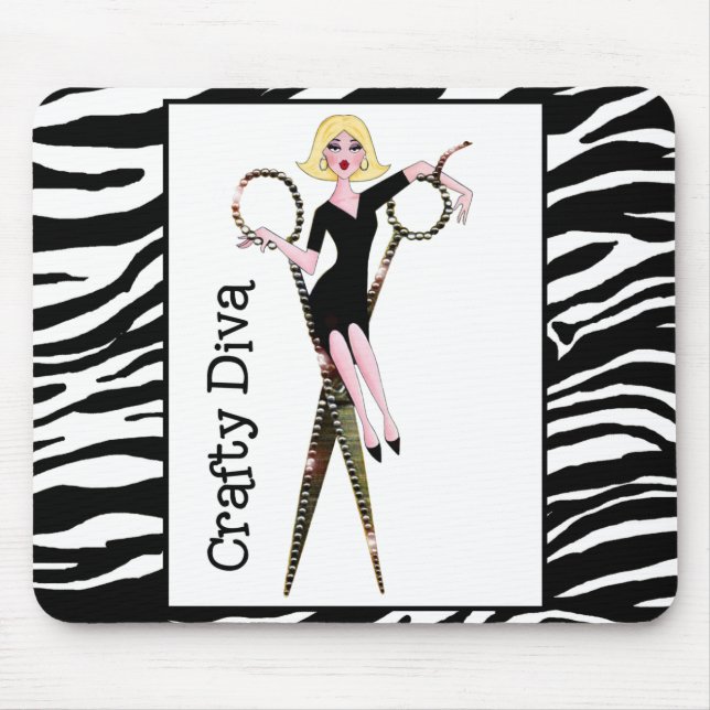 Tapis De Souris Arts et artisanat Diva Mousepad (Devant)