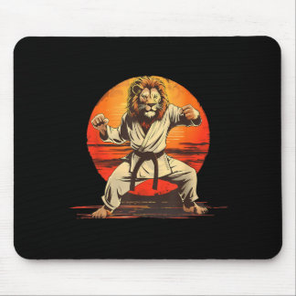 Tapis De Souris Arts martiaux kickboxing Lion Sunset Mma Judo