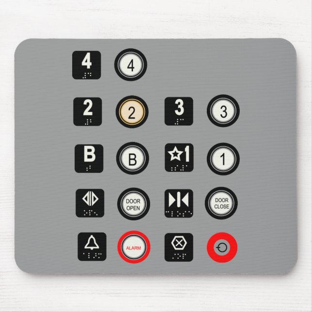 Tapis De Souris Ascenseur Mousepad (Devant)