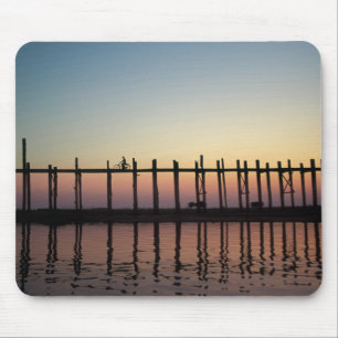 Tapis De Souris Asie, Birmanie (Myanmar) Silhouette de U Bien's