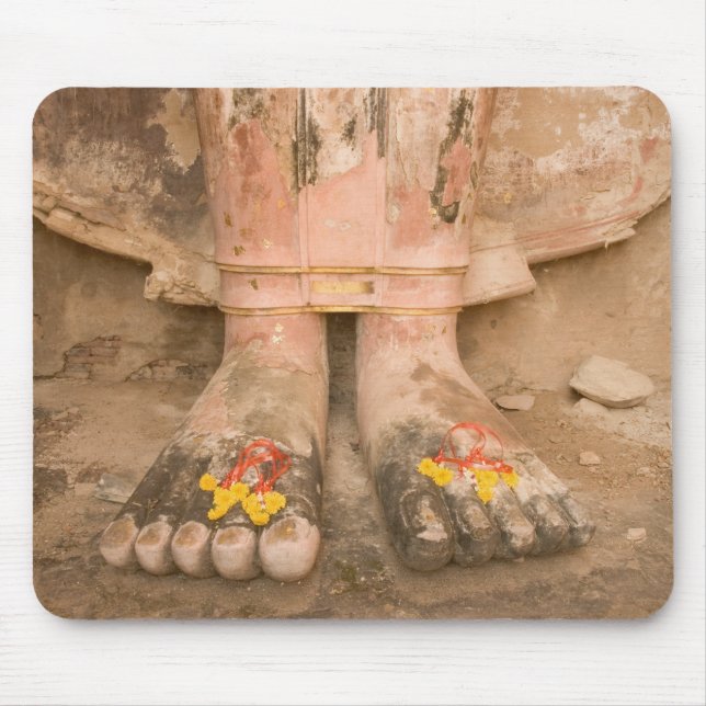 Tapis De Souris Asie Thaïlande, Sukhothai, les pieds de Bouddha et (Devant)
