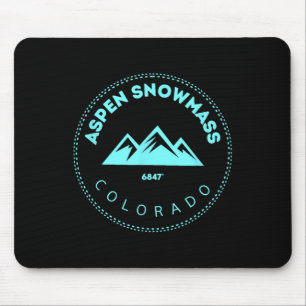 Tapis De Souris Aspen Snowm Colorado Mountain Town - Eleved Co S