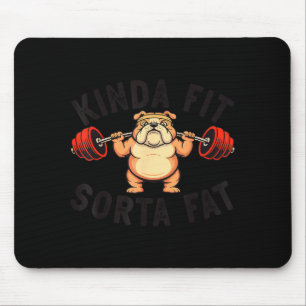 Tapis De Souris Assez en forme un peu gros gym blagueuse bouledogu