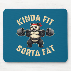 Tapis De Souris Assez en Forme Un Peu Gros Panda de la Salle de Sp