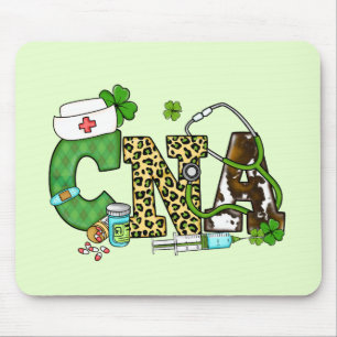 Tapis De Souris Assistant en soins infirmiers certifié St. Patrick