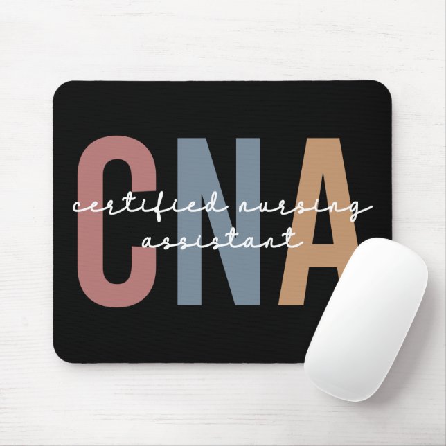 Tapis De Souris Assistant infirmier certifié CNA Retro (Avec souris)