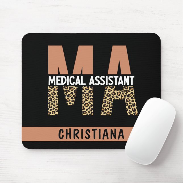 Tapis De Souris Assistant Médicale MA personnalisé Empreinte de lé (Avec souris)