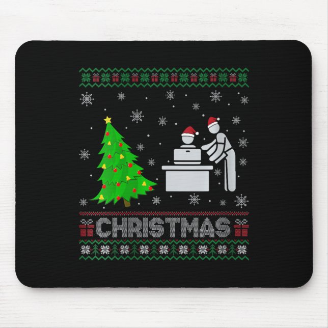 Tapis De Souris Assistant personnel femmes Xmas Arbre éclairage la (Devant)