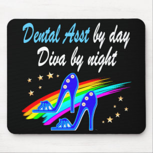 TAPIS DE SOURIS ASST DENTAIRE PAR JOUR, DIVA PAR NUIT
