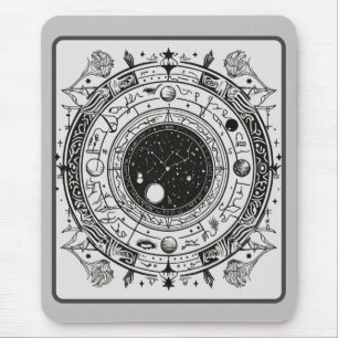 Tapis De Souris Astrologie dévoilée : Motifs célestes et signes