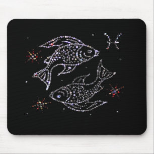 Tapis De Souris Astrologie Mousepad de Poissons