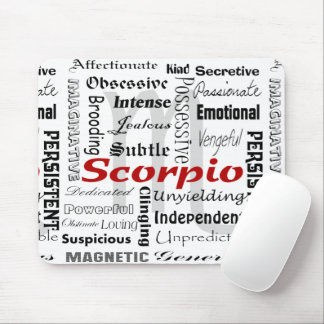 Tapis De Souris Astrologie Scorpio Horoscope Zodiac Traits Collage