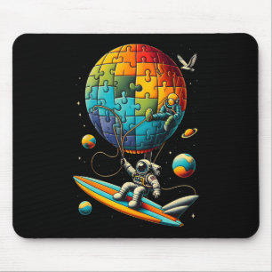 Tapis De Souris Astronaut Bylloon Sensibilisation sur l'autisme Es