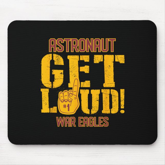 Tapis De Souris Astronaut High School Obtenez des aigles de guerre (Devant)