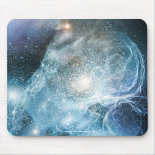 Tapis De Souris Astronomie Galaxie Bleue Nebulae Image spatiale