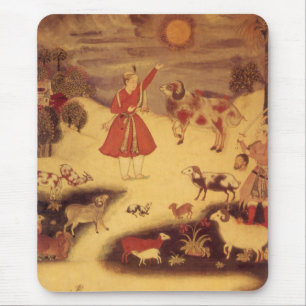 Tapis De Souris Astronomie Vintage, Art Céleste Asiatique Antique