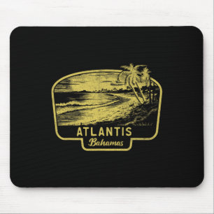 Tapis De Souris Atlantis Hamas Beach Surf Vintage Bleu Hommes Femm