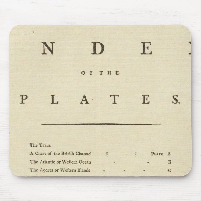 Tapis De Souris Atlas de l'Inde occidentale (Devant)