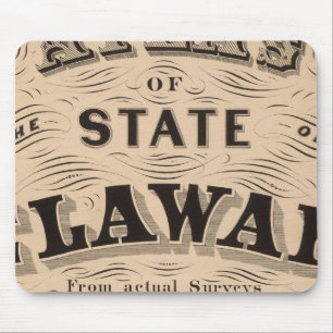 Tapis De Souris Atlas du Delaware