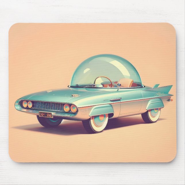 Tapis De Souris Atomic Futuristic Bubble Blaster Car  (Devant)