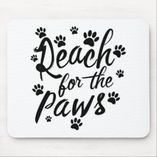 Tapis De Souris Atteindre Pour La Typographie Des Pôles