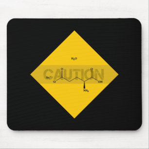 Tapis De Souris Attention : Glutamate monosodique