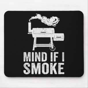 Tapis De Souris Attention Si Je Fumé Funny Bbq Fumer Griller Fumer