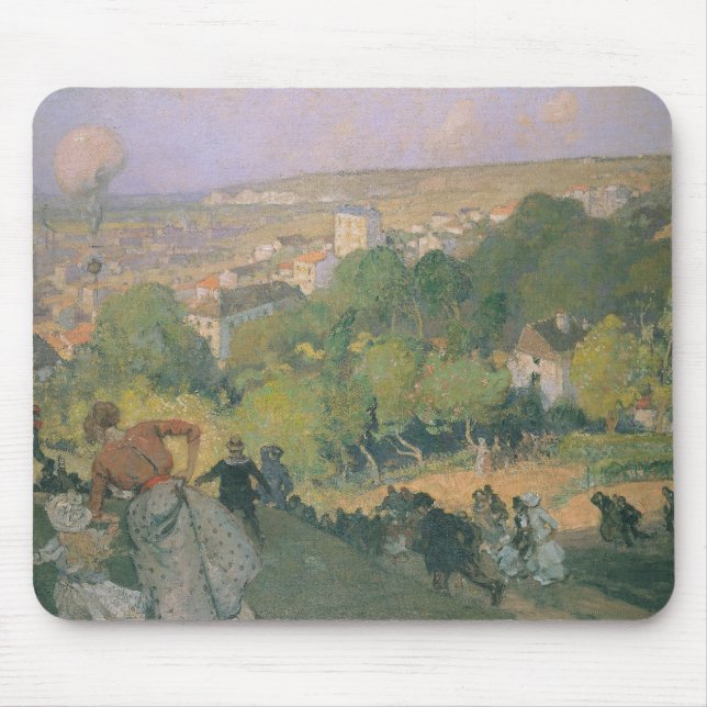 Tapis De Souris Atterrissage de ballon chez pré St-Gervais, c.1885 (Devant)