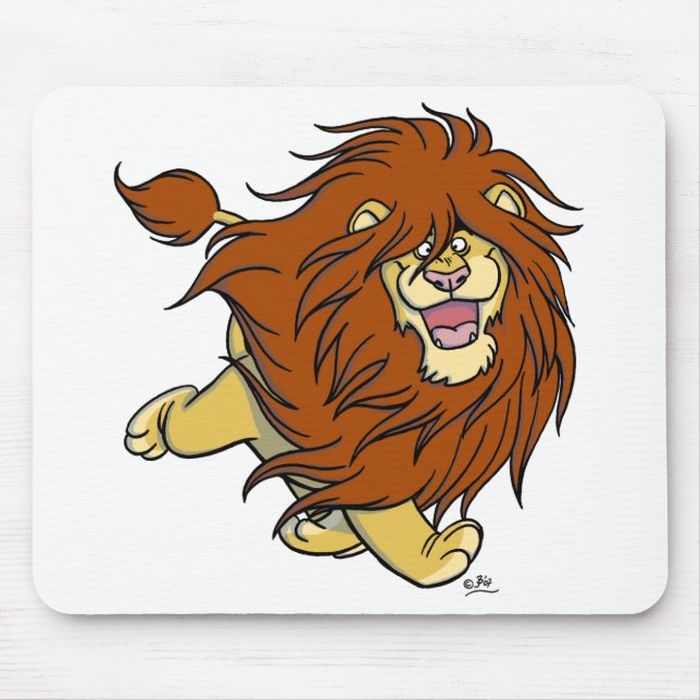 Tapis De Souris Attraction de mane : Cheveux dans le mouvement mou (Devant)