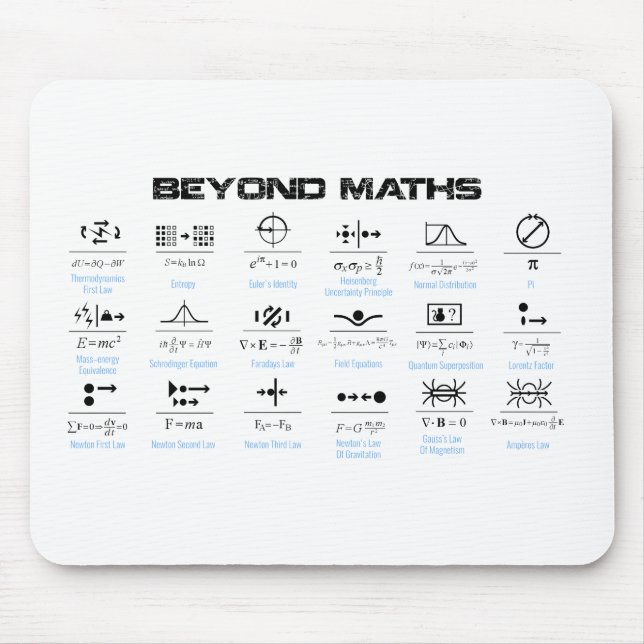 Tapis De Souris Au-delà des mathématiques (Devant)