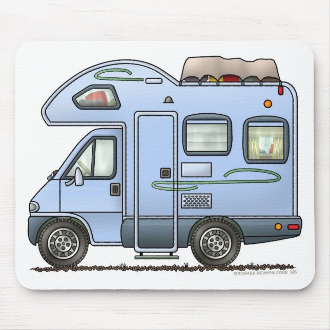 Tapis De Souris Au-dessus du campeur rv Mousepad de cabine (Devant)