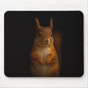 Tapis de souris au petit écureuil roux