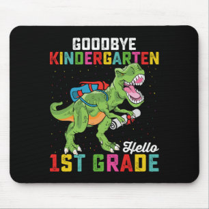 Tapis De Souris Au revoir maternelle bonjour 1re année T Rex Schoo