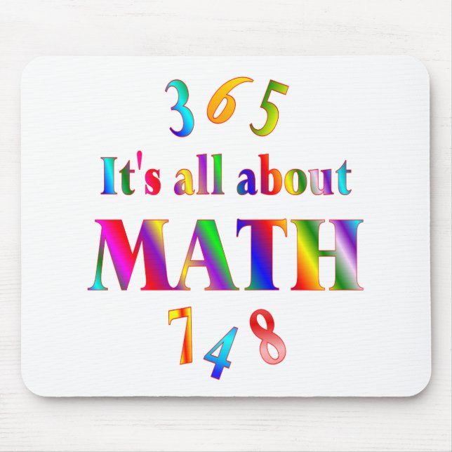 Tapis De Souris Au sujet des maths (Devant)