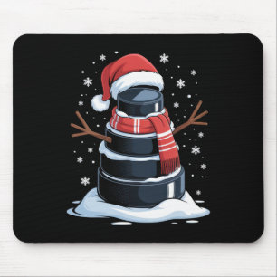 Tapis De Souris Aucun texte visible détecté Fan de hockey drôle No
