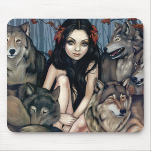 Tapis De Souris "Augmenté par des loups" Mousepad