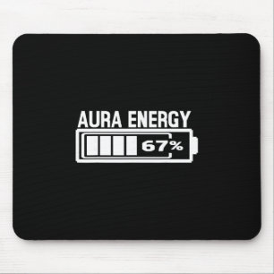 Tapis De Souris Aura Énergie 67 Drôle Six Sept Mème Gen Alpha Slan
