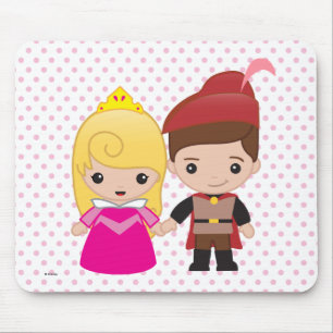 Tapis De Souris Aurora et Philip Emoji