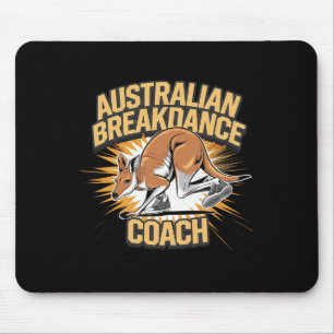 Tapis De Souris Australian Breakdance Coach 2025 - Funny Kangaroos